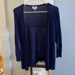Navy blue cardigan
